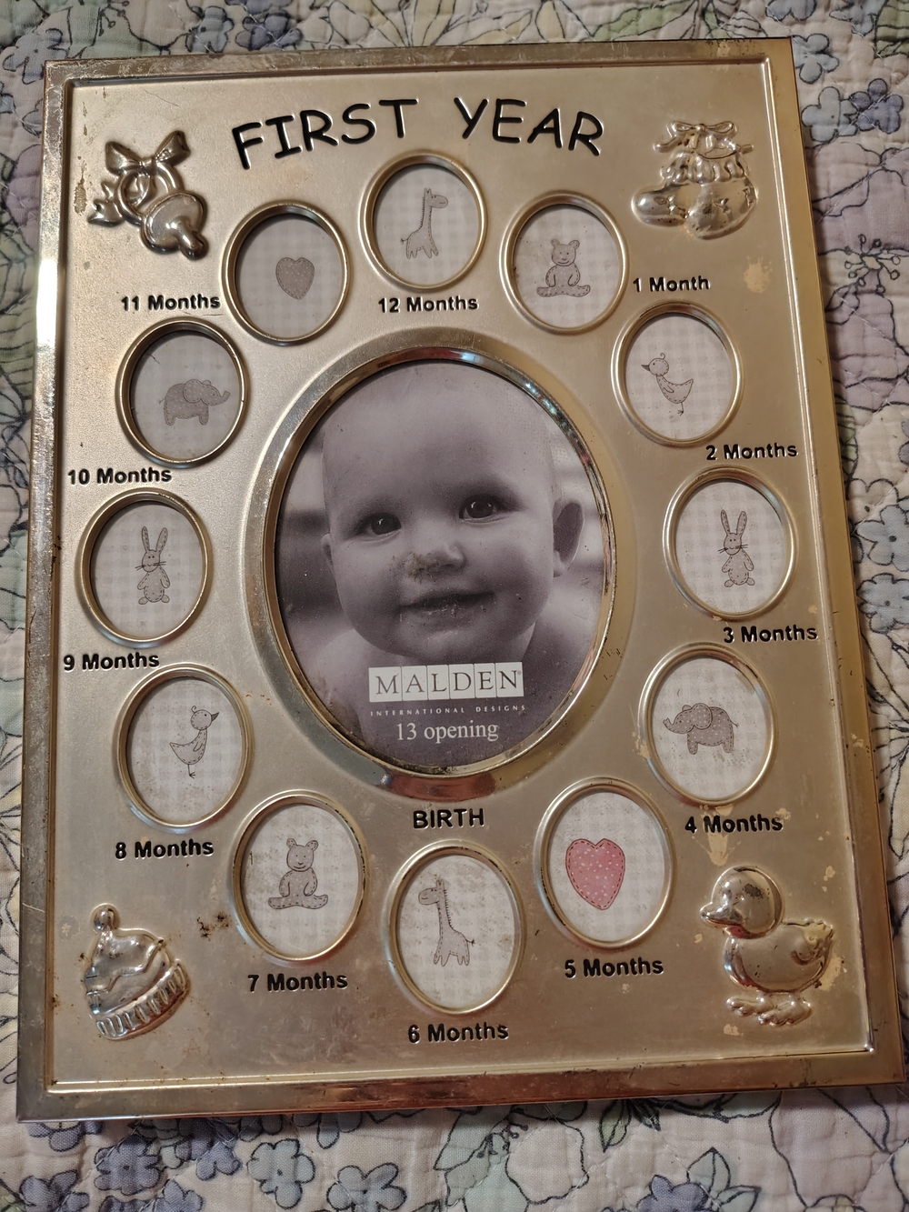 Aiden First Year Baby Picture Frame